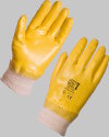 yellow-nitrile safety-cuff gloves