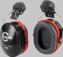 Helmet mounted ear defenders