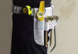 scaffolder tool belt being worn