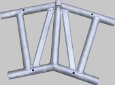 aluminium alloy lattice beam ridge piece for scaffolding