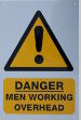 Danger Men Working Overhead Sign