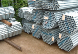 scaffolding tube in bundles