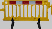 plastic pedestrian barrier